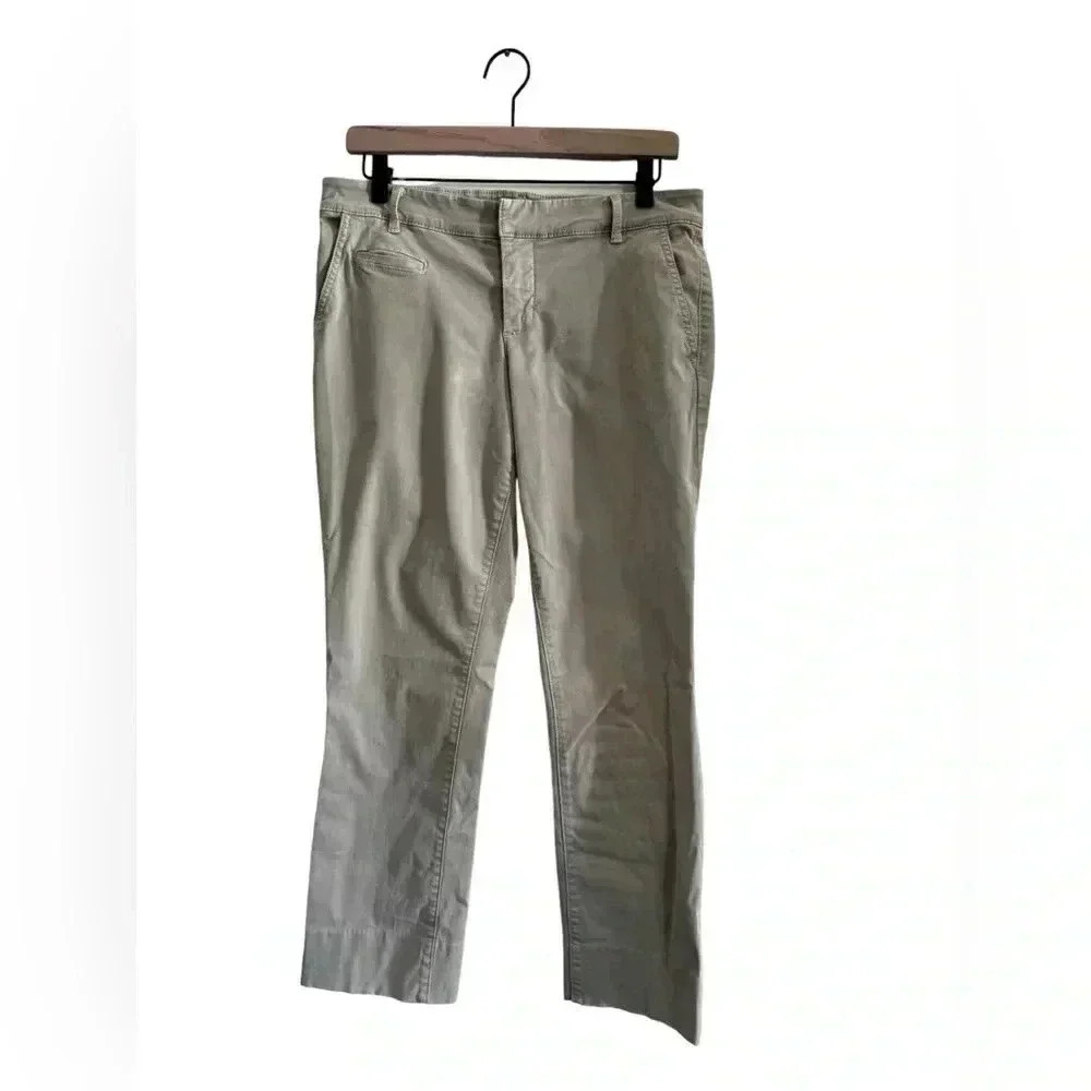 Tory Burch Light Grey Cotton Chino Pants Women’s 28